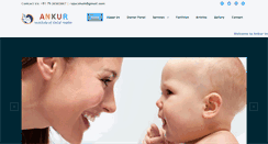 Desktop Screenshot of ankurinstituteofchildhealth.com