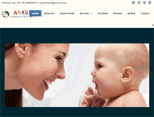 Tablet Screenshot of ankurinstituteofchildhealth.com